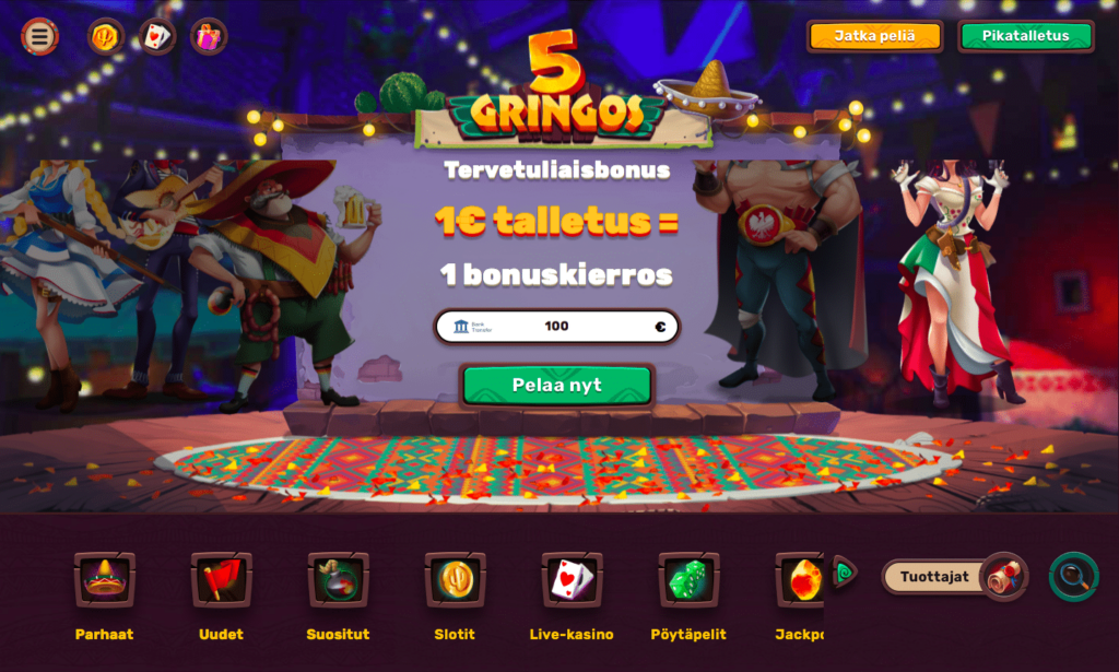 5gringo Casino Bonus
