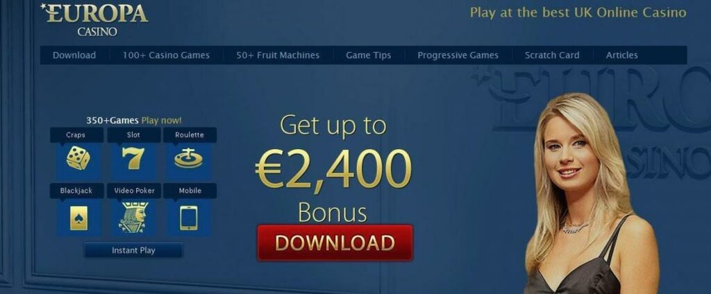 Europa Casino Live Games Bonus