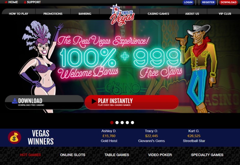 Free Spins at This is Vegas Casino